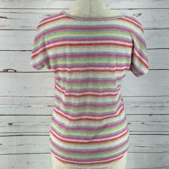 Premium Vanity Collection Rainbow Floral knit medium Blouse - Picture 2 of 6